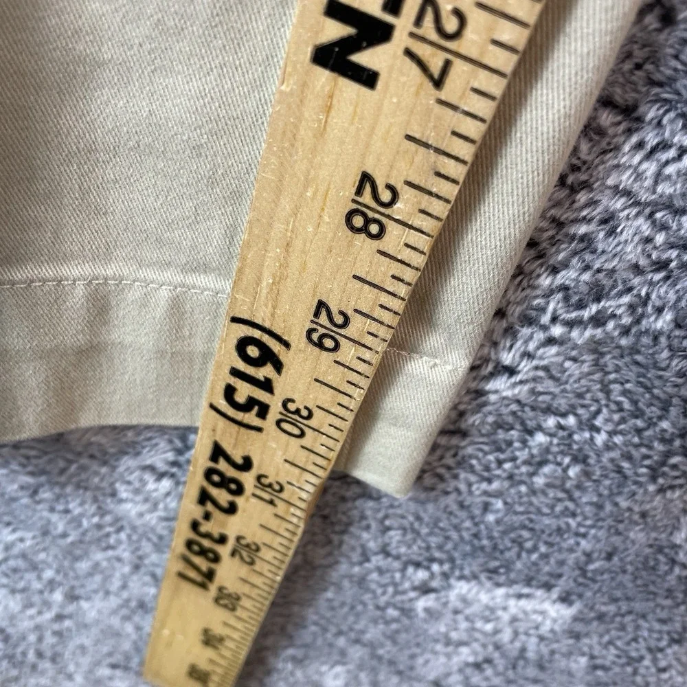 Polo Ralph Lauren Suffield Pants Size 36x32 Beige Flat Front Chino Khakis Preppy
